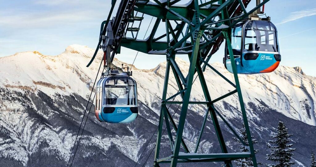 Gondola in Banff National Park in Alberta