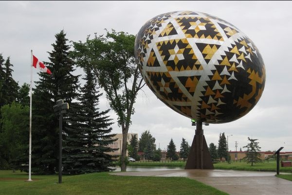 Giant Pysanka of Vegreville Alberta