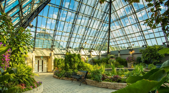 Muttart plant conservatory in Edmonton