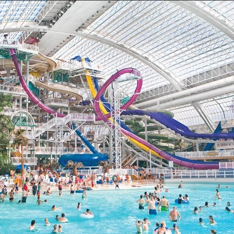 Waterpark in West Edmonton Mall in Edmonton