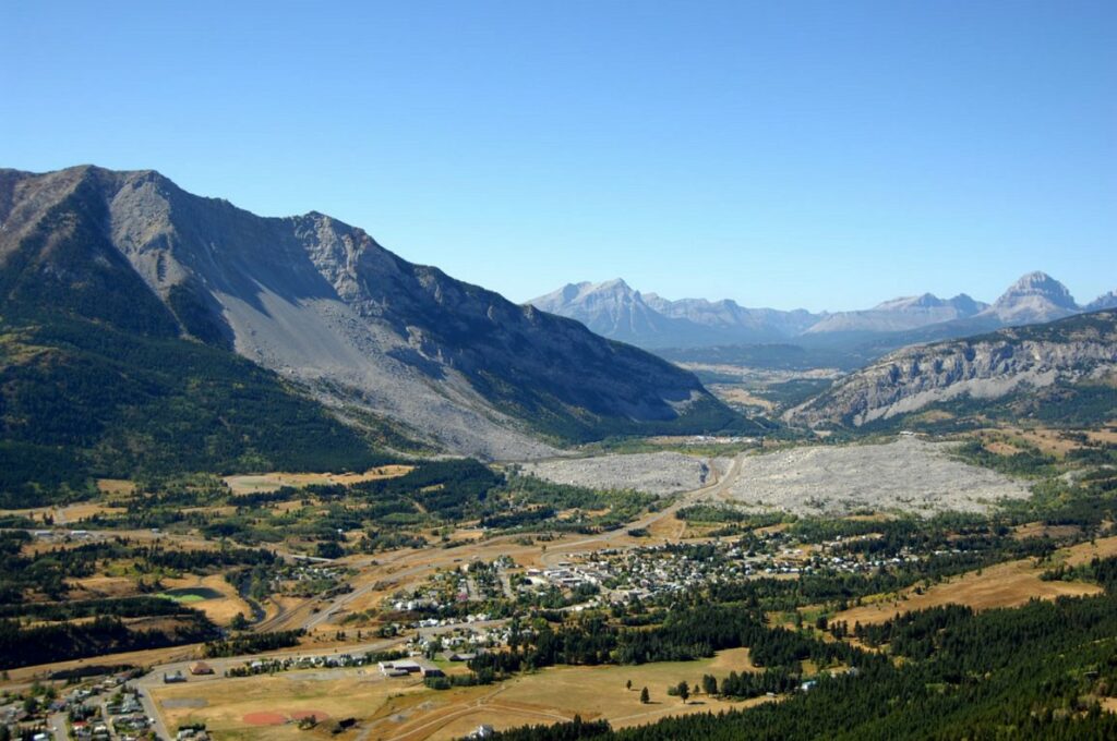 Frank Slide Interpretive Centre in the Southern Rockies Alberta