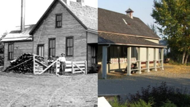 Historic Makerville Creamery Museum in Makerville Alberta