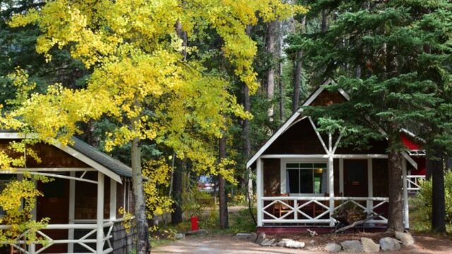 Johnston Canyon Lodge in Banff National Park Alberta