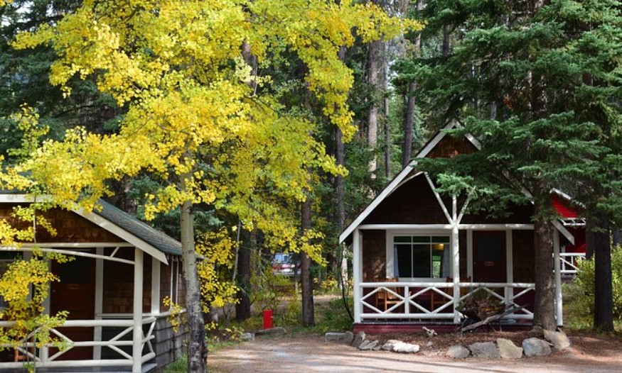 Johnston Canyon Lodge in Banff National Park Alberta