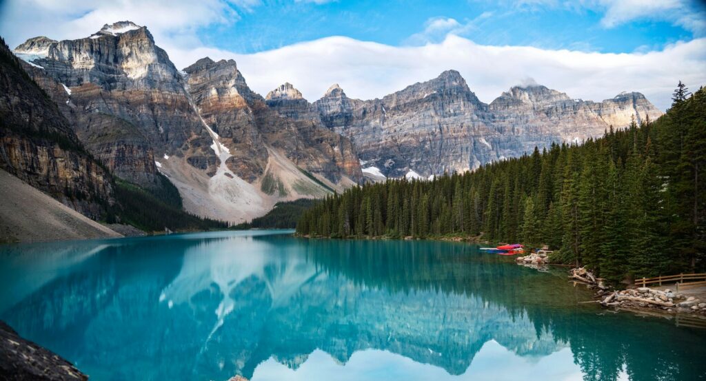 Moraine Lake in Banff National Park Alberta