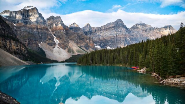 Moraine Lake in Banff National Park Alberta